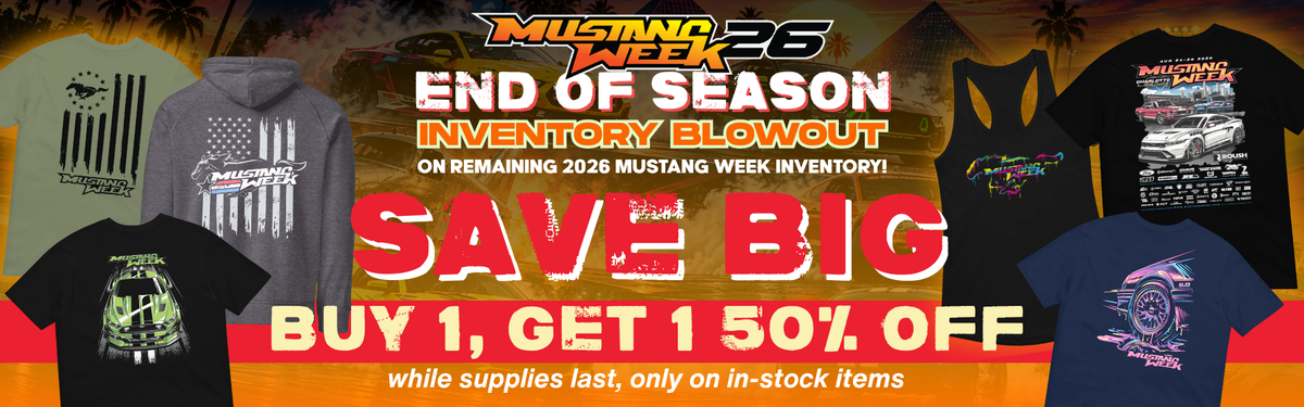 End of Season Mustang Week Sale - Apparel