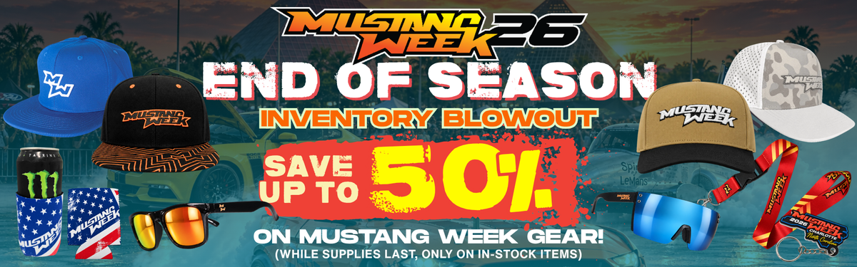 End of Season Mustang Week Accessories Sale