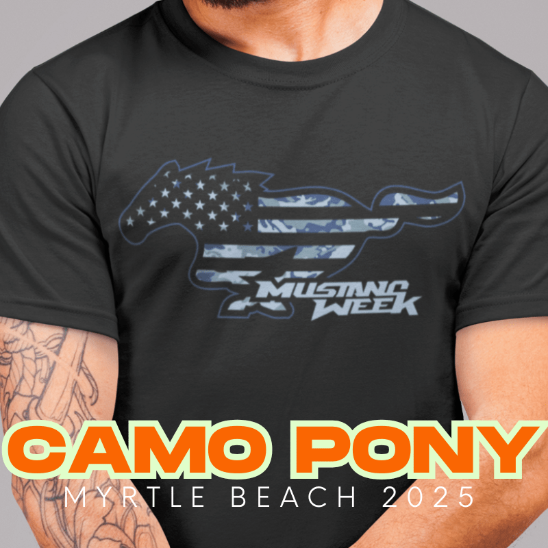 Mustang Week Camo Pony - Racing Shirts