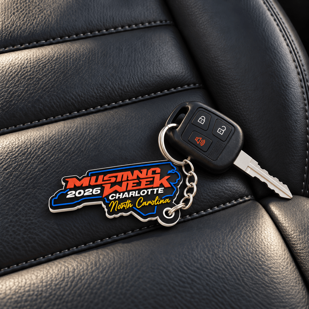 Mustang Week Charlotte 2026 Keychain - Racing Shirts