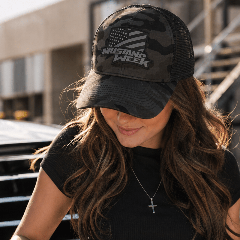 Mustang Week Dark Camo Hat - Racing Shirts