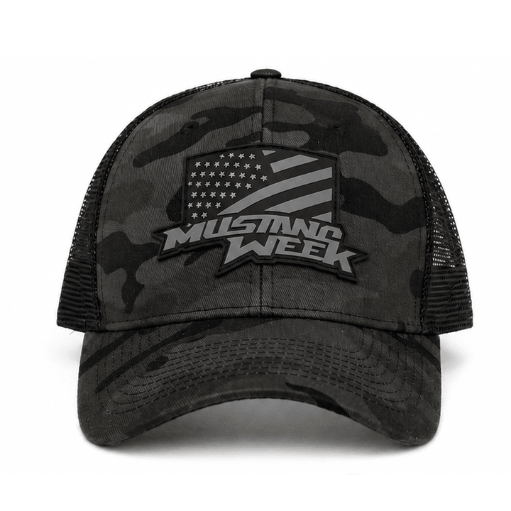 Mustang Week Dark Camo Hat - Racing Shirts