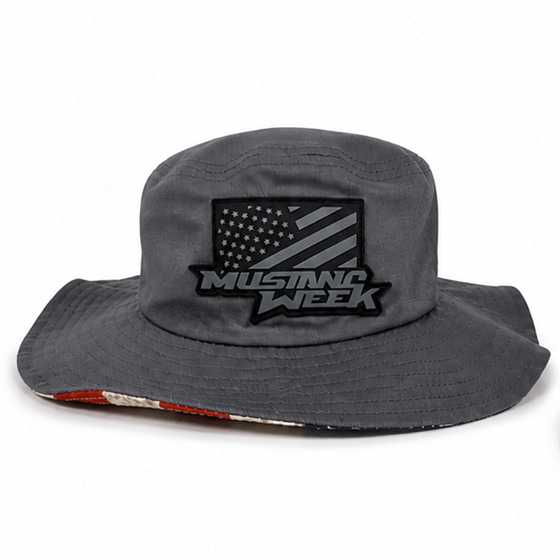 Mustang Week Flag Bucket Hat - Racing Shirts