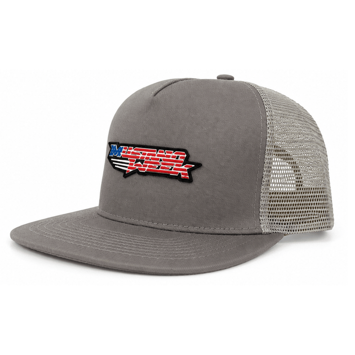 Mustang Week Flag Logo Snapback - Racing Shirts
