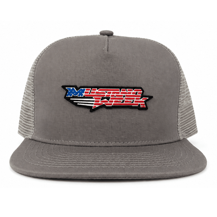 Mustang Week Flag Logo Snapback - Racing Shirts
