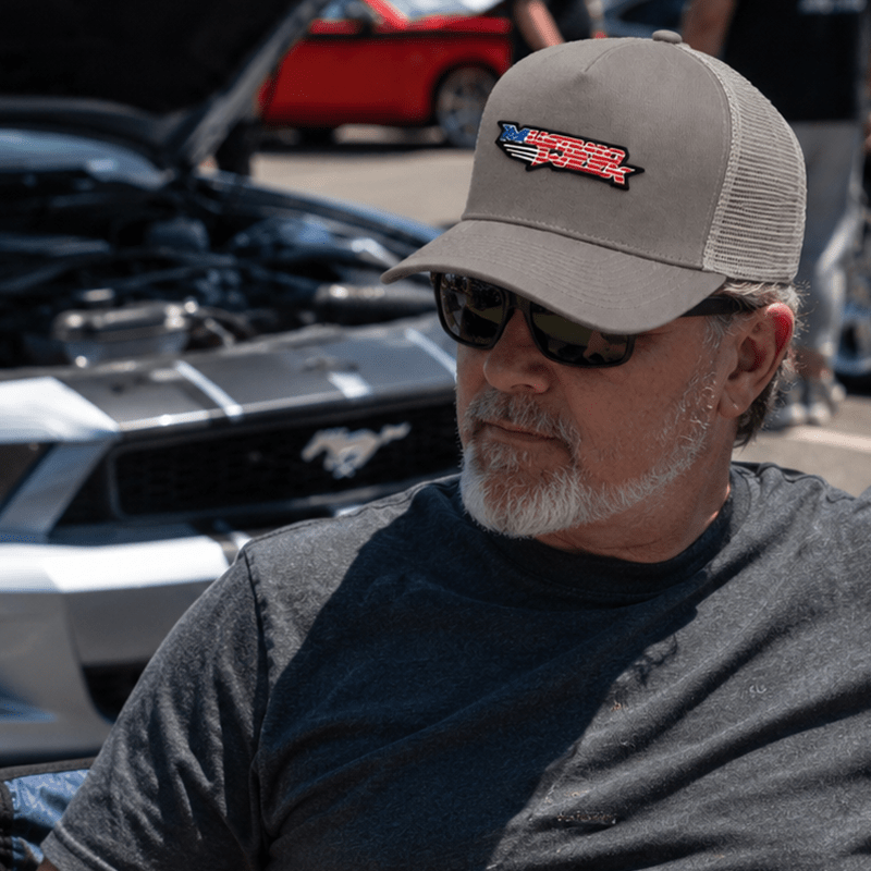 Mustang Week Flag Logo Snapback - Racing Shirts