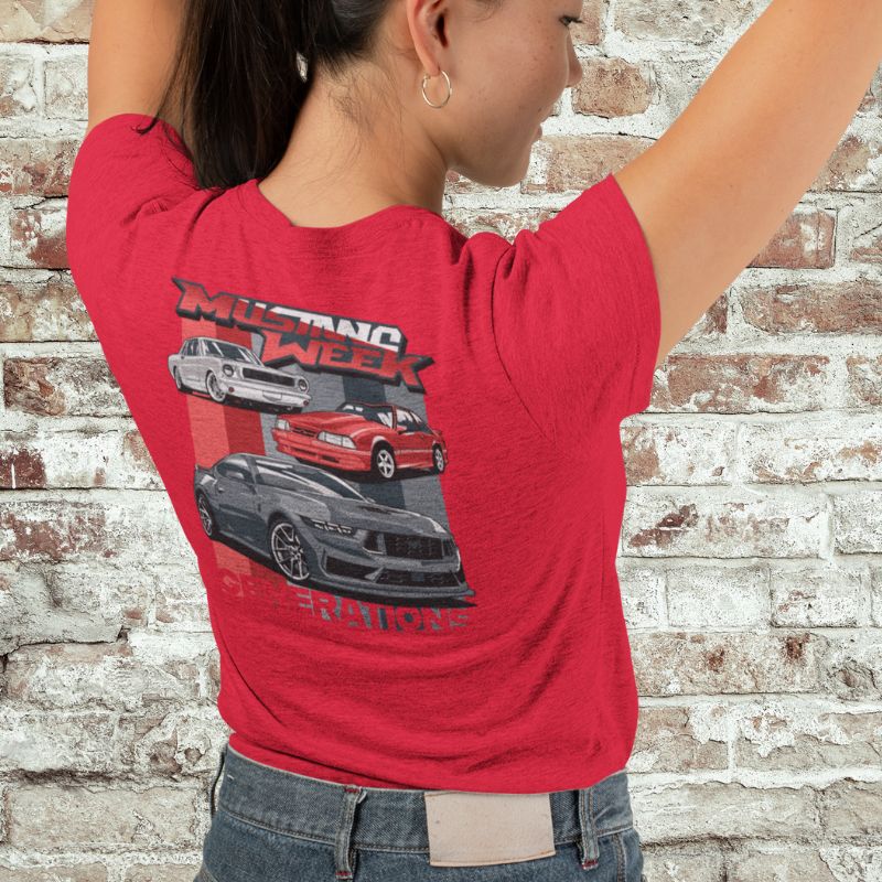 Mustang Week Generations WOMEN's V-Neck - Pre-Order - Racing Shirts