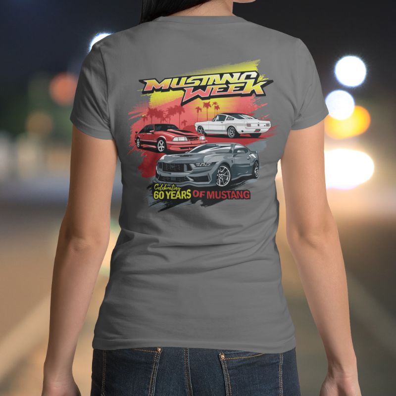 Mustang Week Legacy WOMEN'S V-Neck - Pre-Order - Racing Shirts