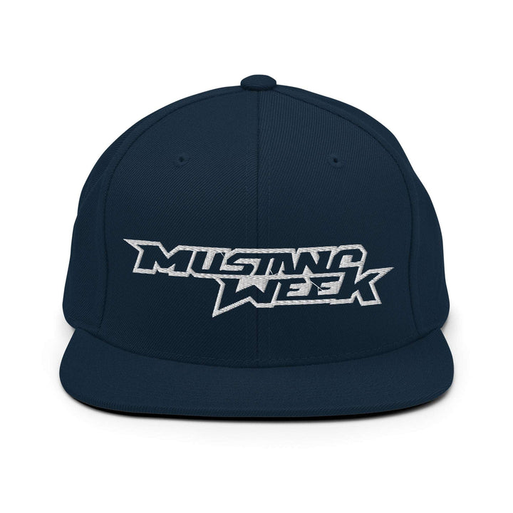 Mustang Week Outline Snapback Hat - Racing Shirts