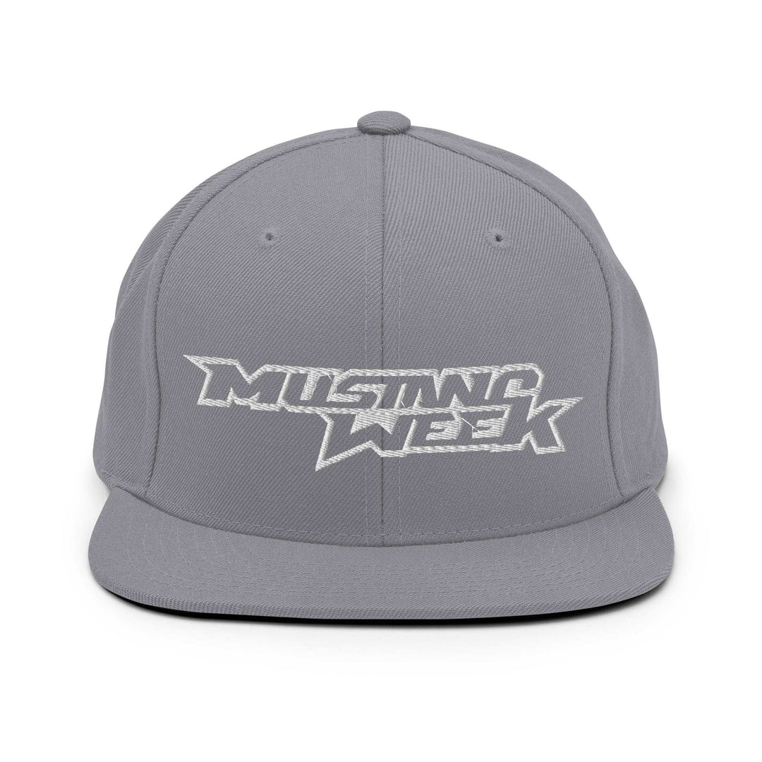 Mustang Week Outline Snapback Hat - Racing Shirts