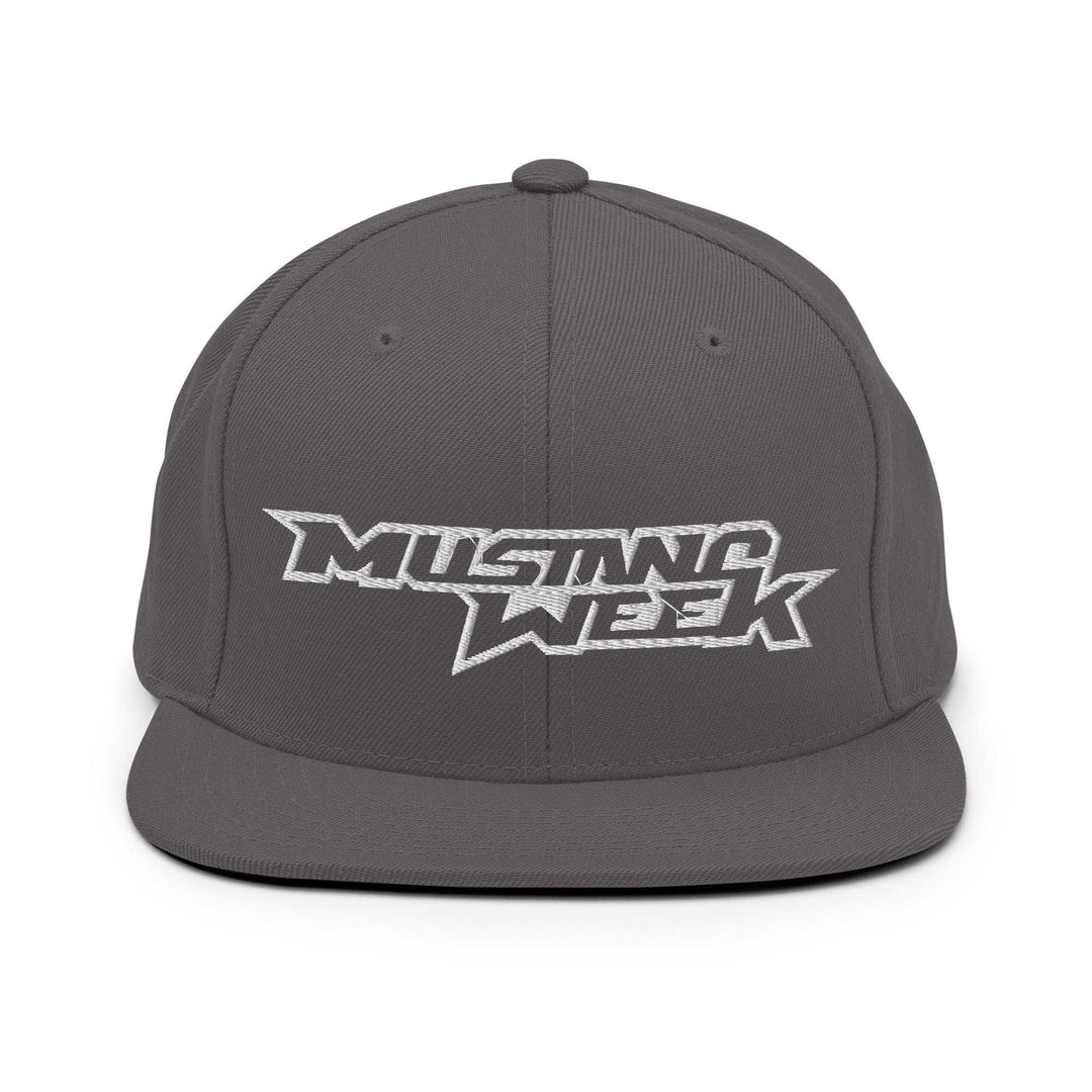 Mustang Week Outline Snapback Hat - Racing Shirts