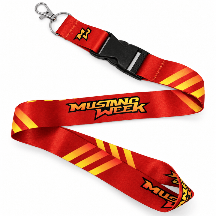 Mustang Week Red Lanyard - Racing Shirts