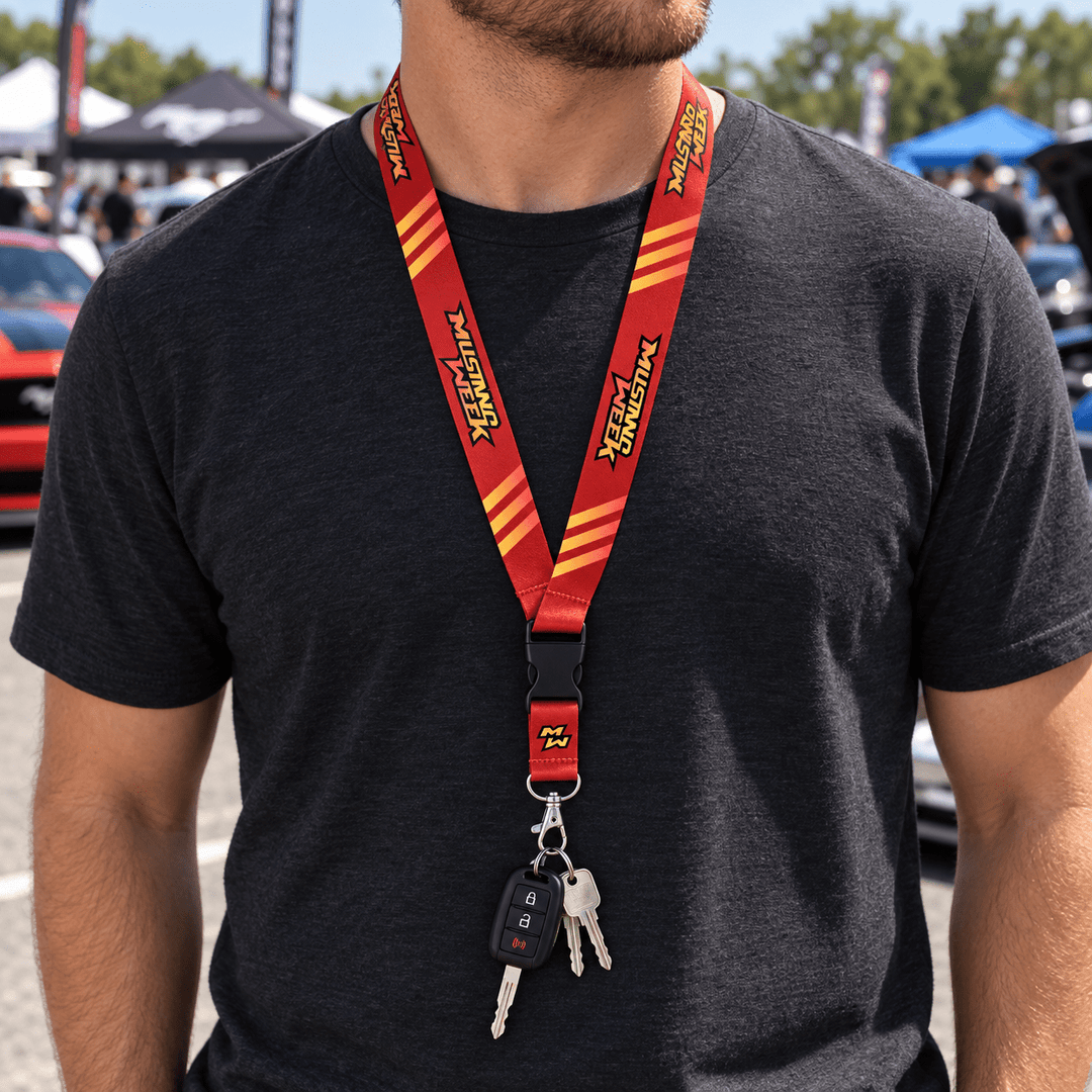 Mustang Week Red Lanyard - Racing Shirts