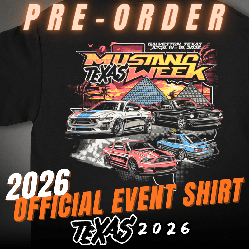 Mustang Week Texas 2026 Official Event Shirt - Pre - Order - Racing Shirts